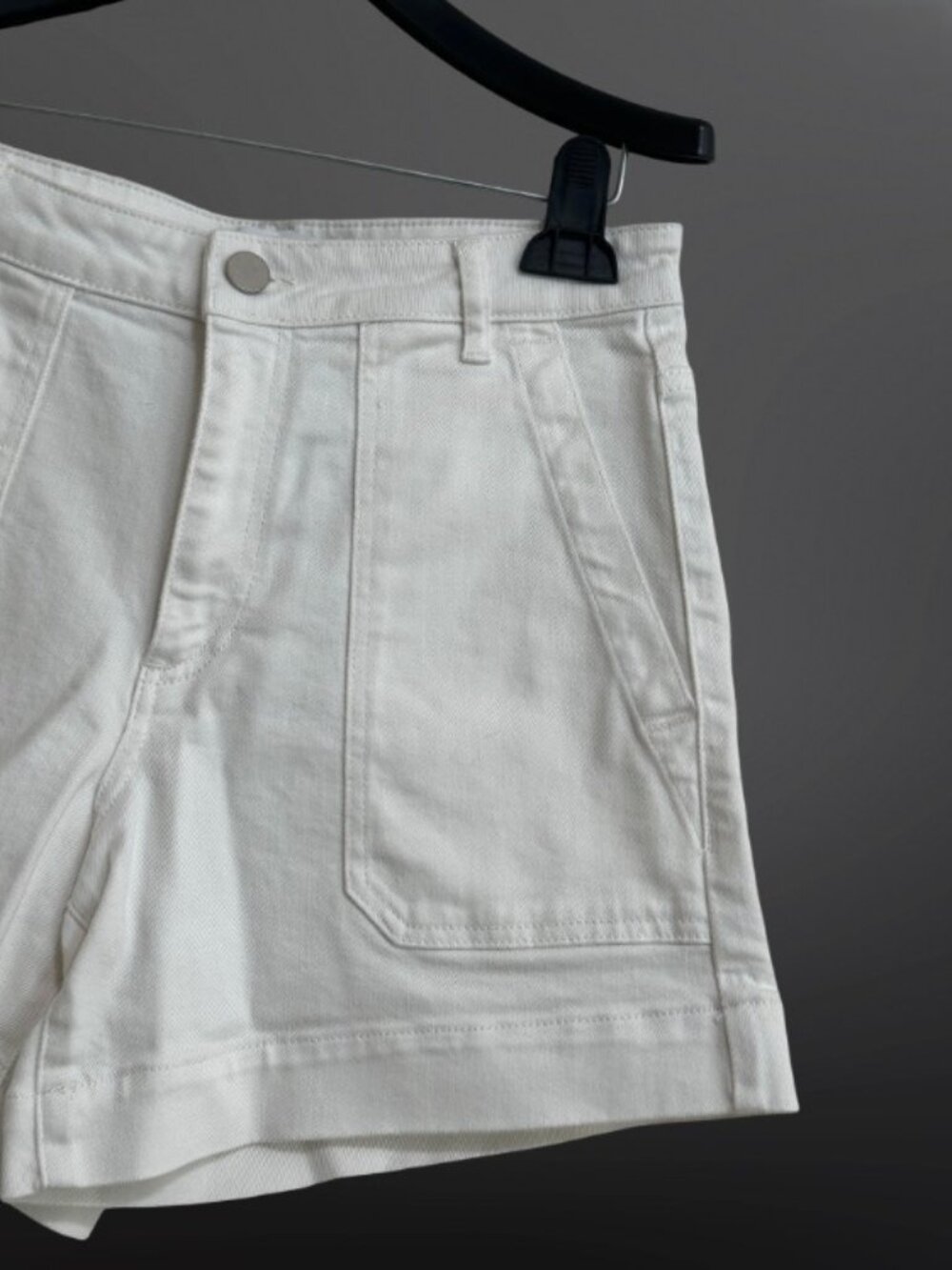 THE WHITE COMPANY NWOT Premium White High Rise Shorts US 6 UK 10 - Picture 3 of 10